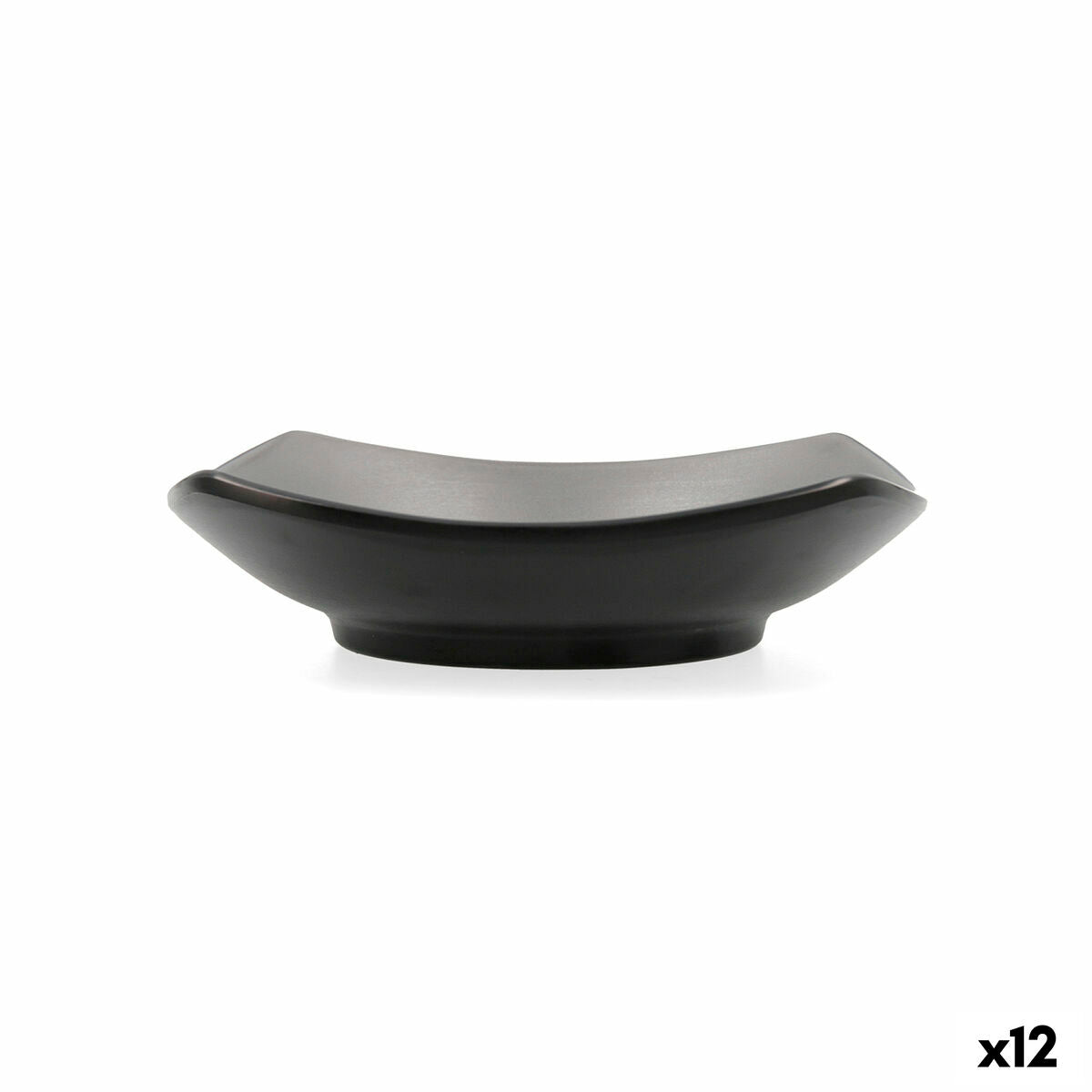 Ciotola per Aperitivi Bidasoa Gio Grigio Plastica 15 x 15 cm 12 Unità
