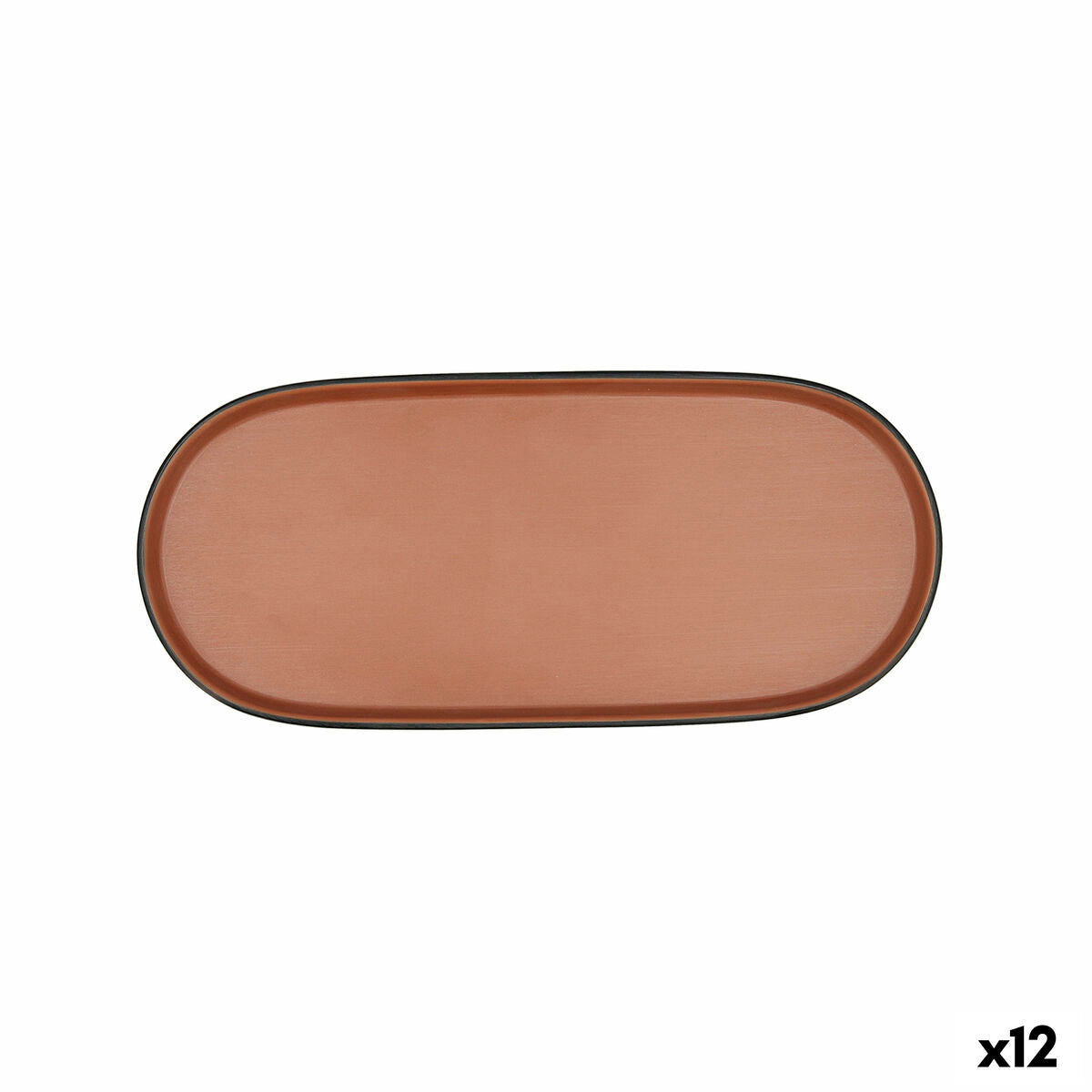 Vassoio per aperitivi Bidasoa Gio Marrone Plastica 28 x 12 cm 12 Unità