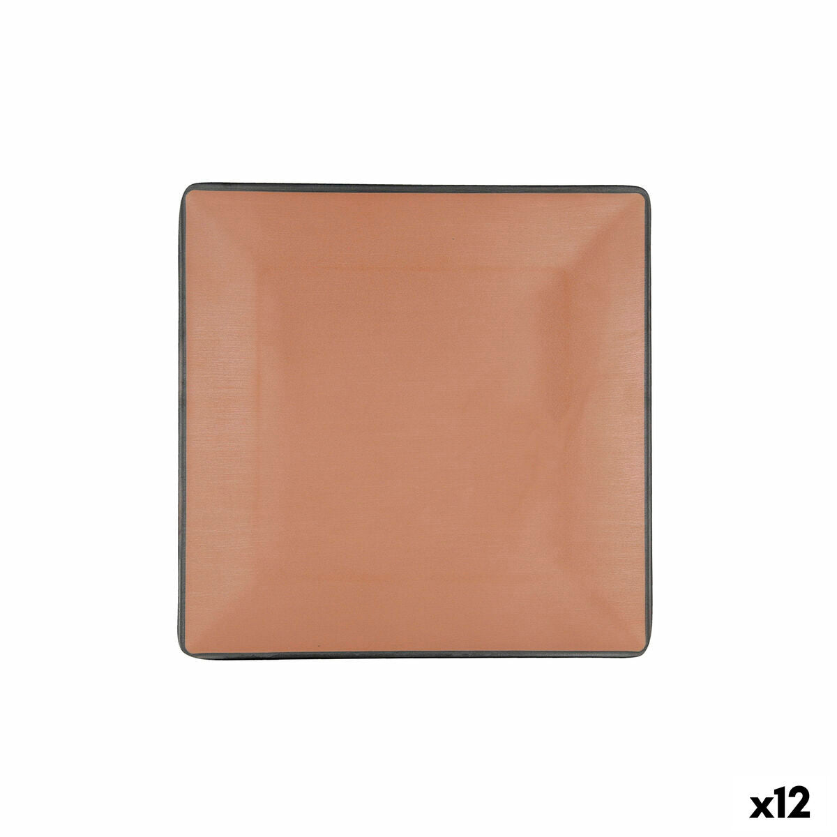Piatto Piano Bidasoa Gio 21,5 x 21,5 cm Marrone Plastica