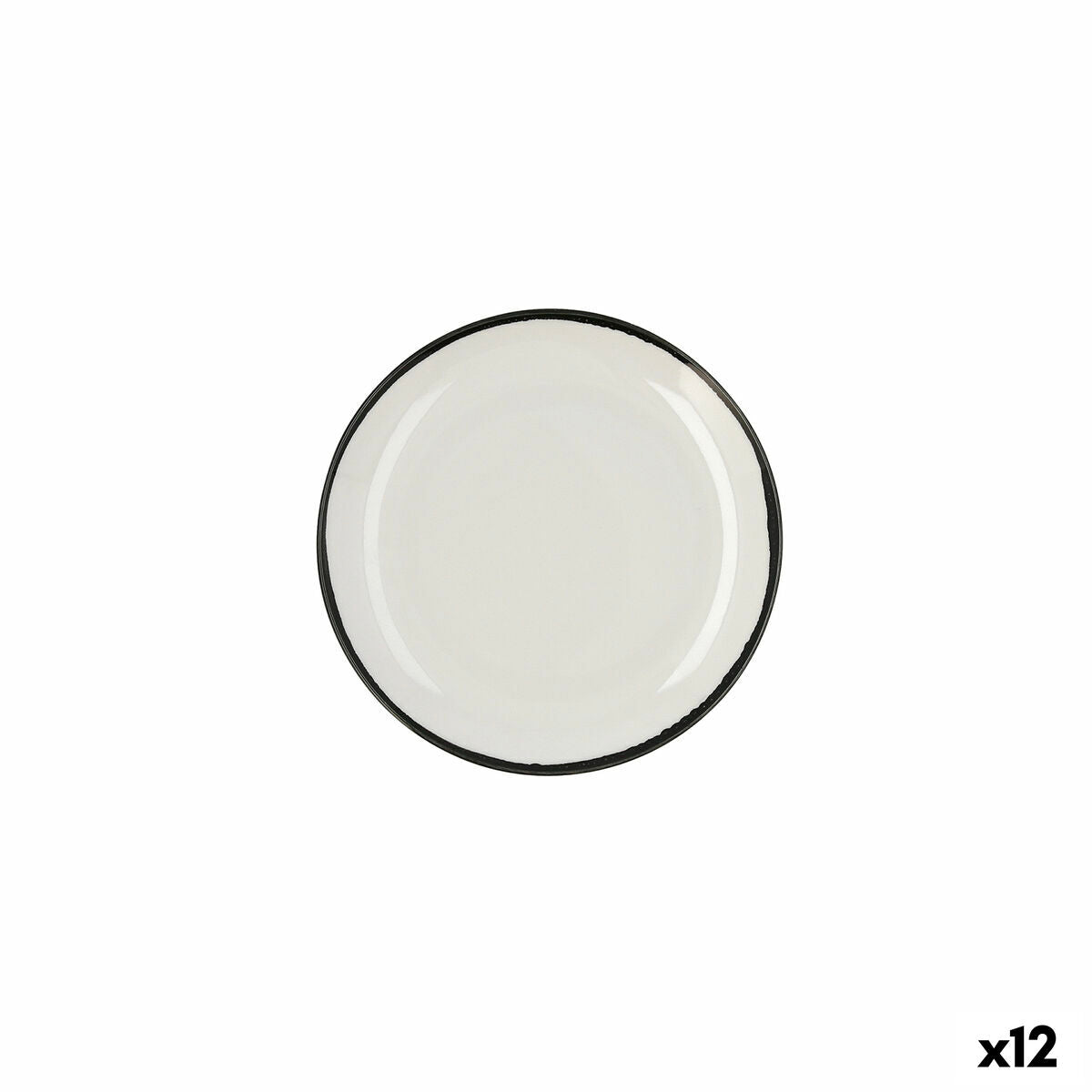Piatto Piano Ariane Vital Filo Ceramica Bianco Ø 21 cm (12 Unità)