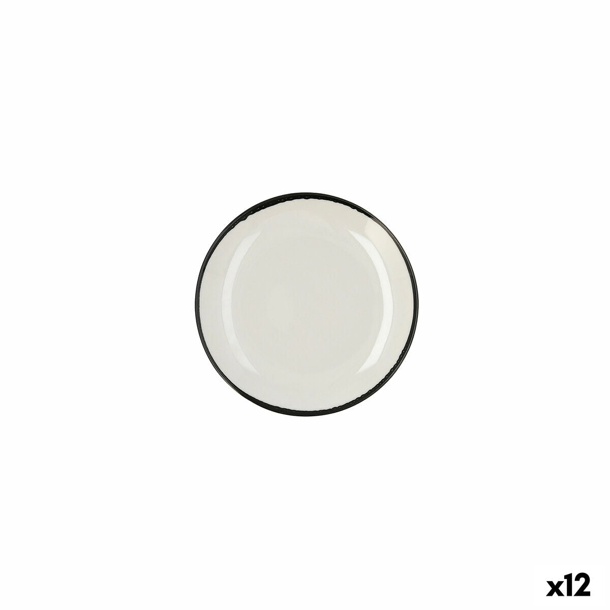 Piatto Piano Ariane Vital Filo Ceramica Bianco Ø 18 cm (12 Unità)