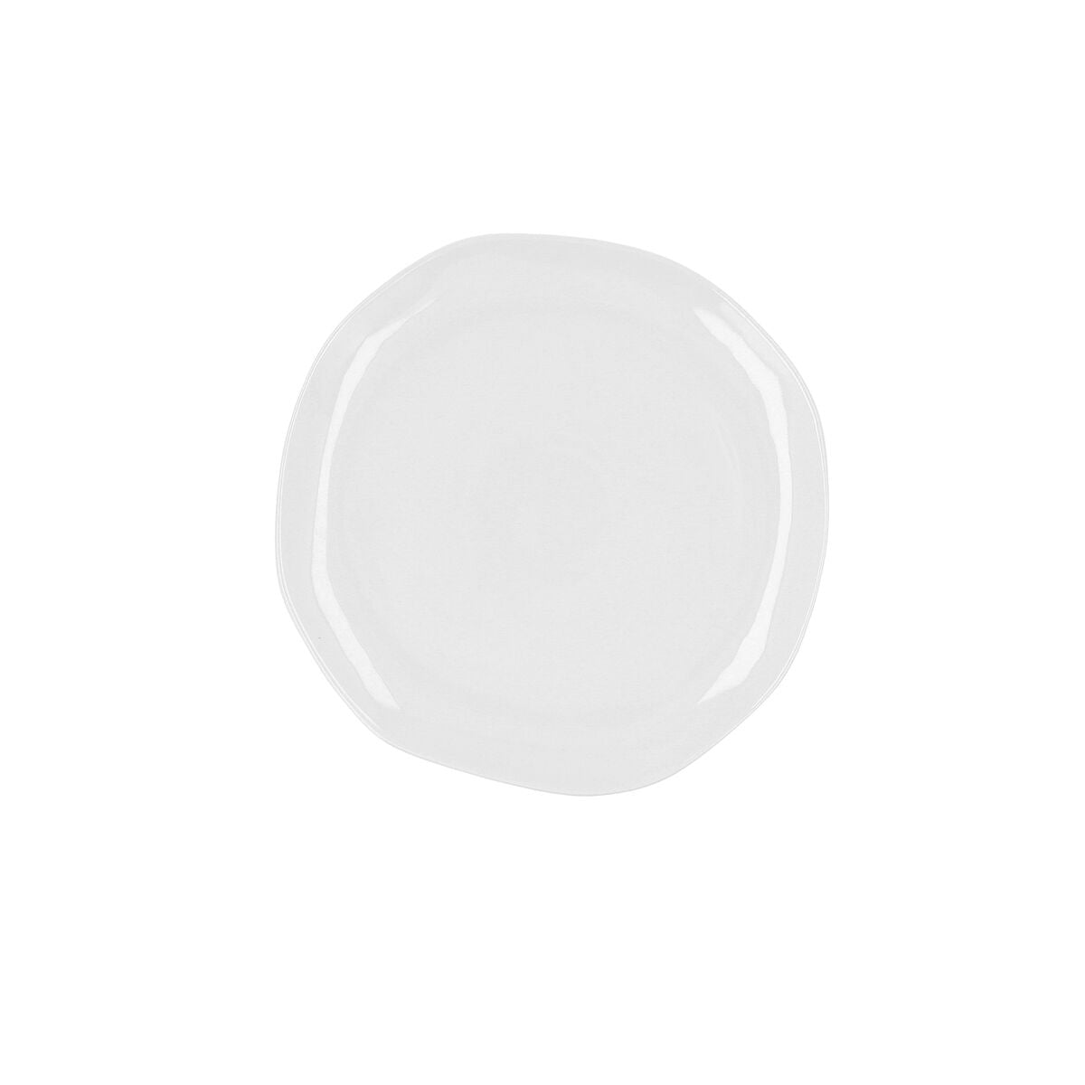 Piatto Piano Ariane Earth Ceramica Bianco 25 cm (6 Unità)