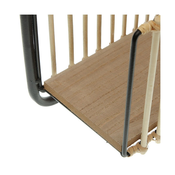 Scaffale Versa Metallo Rattan Legno MDF (12 x 68 x 32 cm)