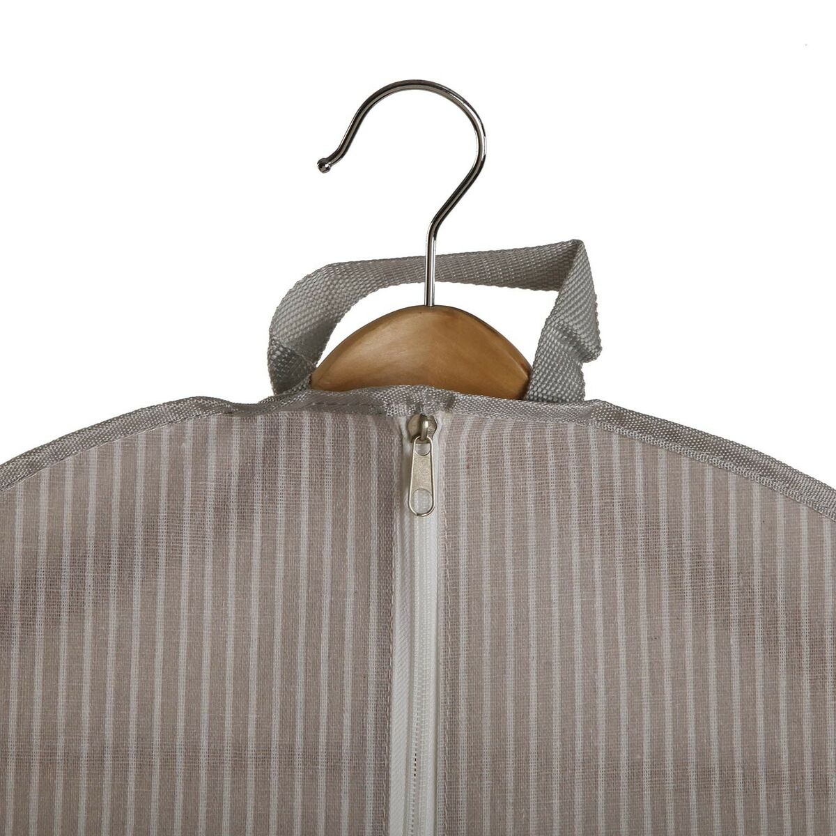 Custodia per Vestiti Versa Righe Beige 100 x 60 cm