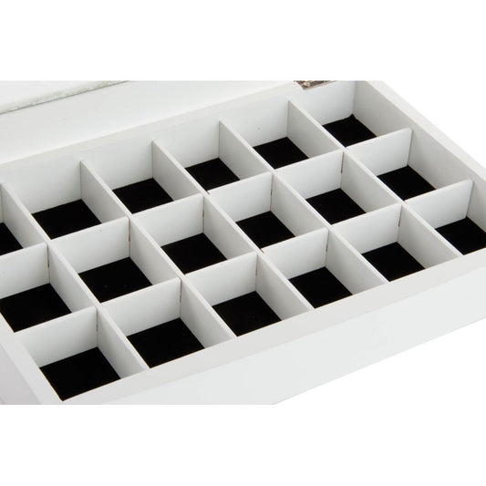 Scatola-Portagioie DKD Home Decor Velluto Romantico Legno MDF (30 x 20 x 5 cm)