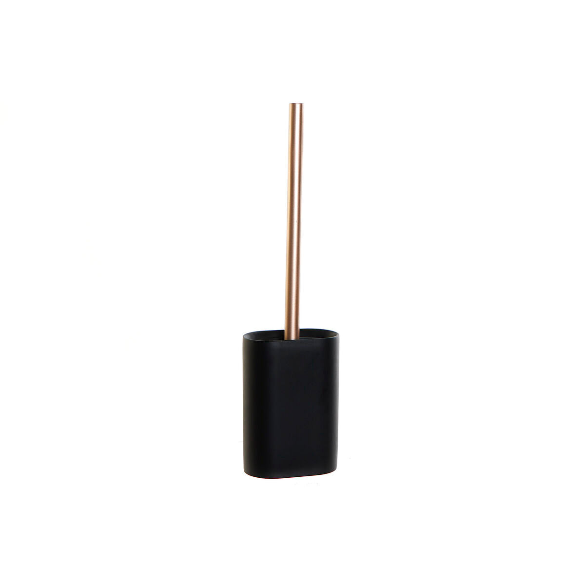 Scopino per il Bagno DKD Home Decor Nero Dorato Resina (10 x 6 x 40 cm)