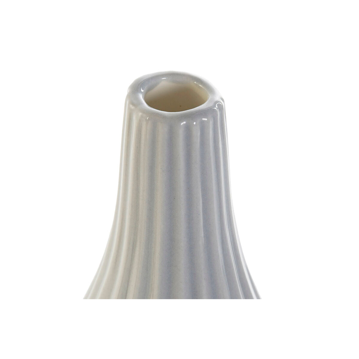 Vaso DKD Home Decor Porcellana Grigio Beige Rosa Bianco (9 x 9 x 21 cm) (4 Unità)