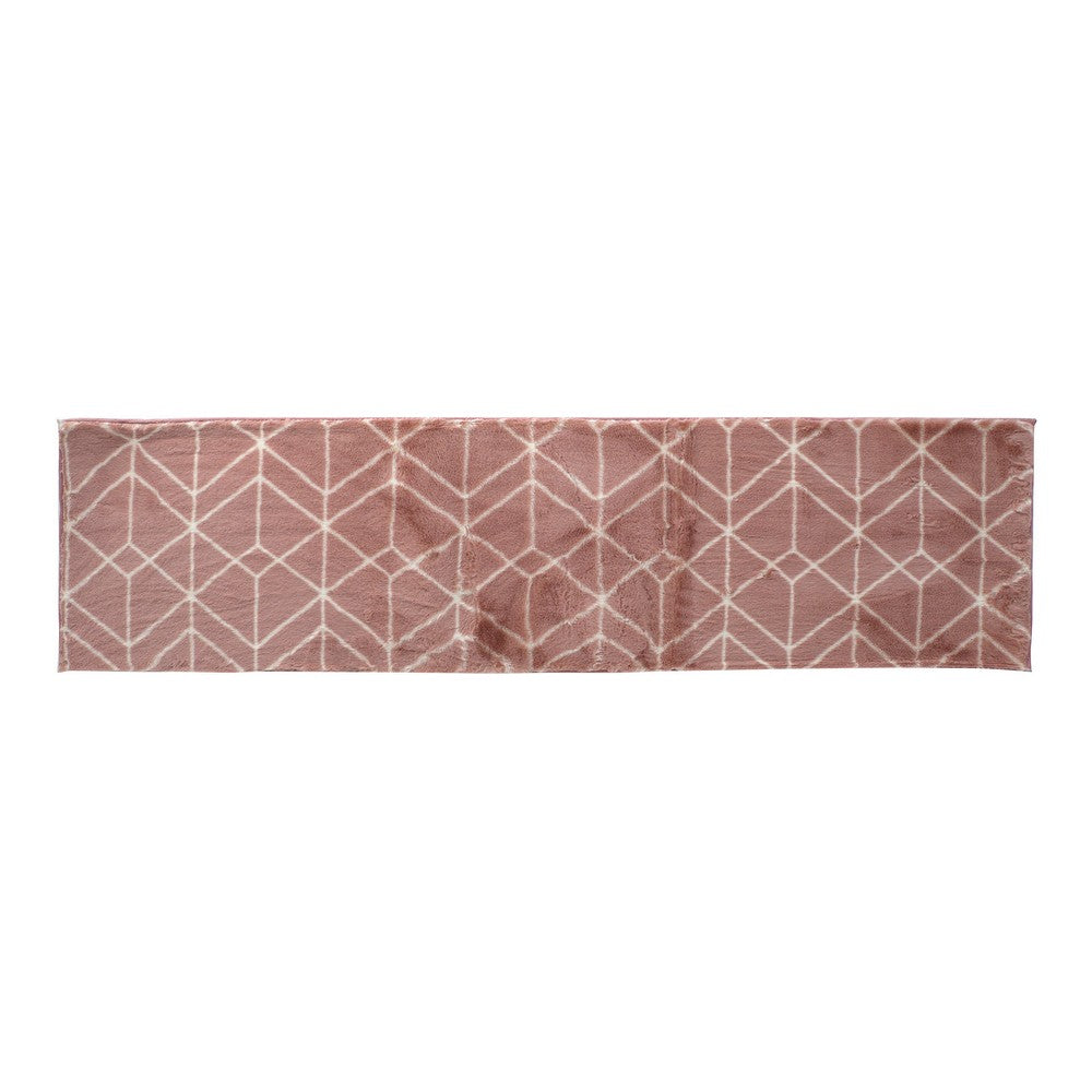 Tappeto DKD Home Decor Rosa Poliestere (60 x 2.4 x 1 cm)