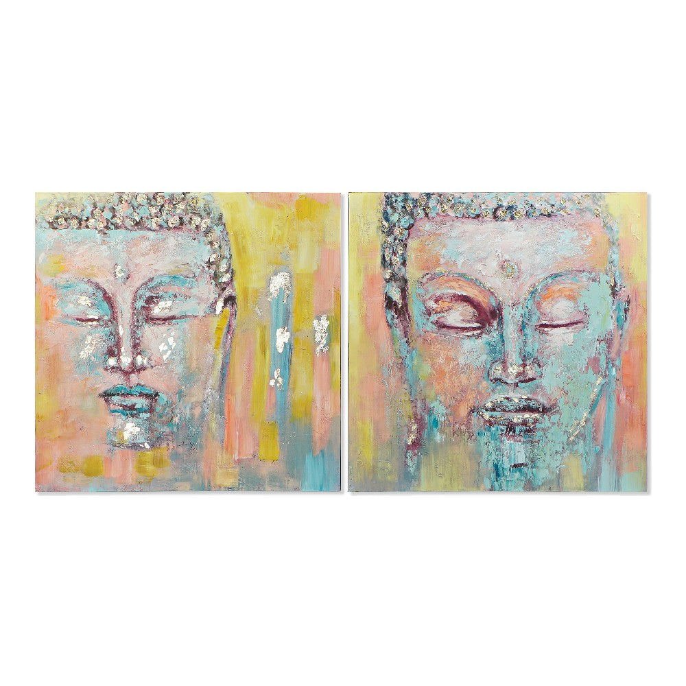 Quadro DKD Home Decor Buddha (100 x 3.5 x 100 cm)