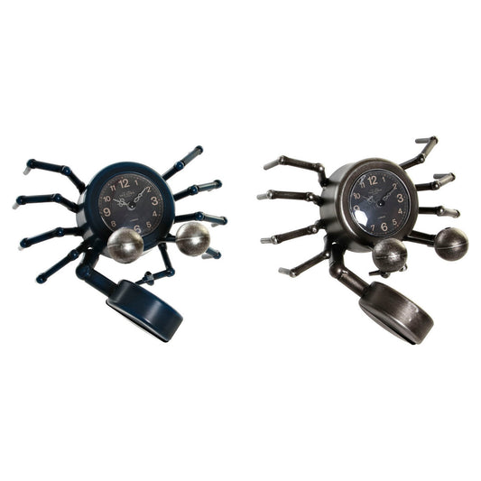 Orologio da Tavolo DKD Home Decor Animale Ferro (2 pezzi) (23 x 22 x 14 cm)