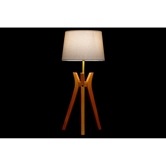 Lampada da tavolo DKD Home Decor 8424001807871 Beige Legno Marrone Poliestere 220 V 50 W (30 x 30 x 69 cm)