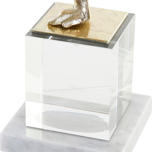 Statua Decorativa DKD Home Decor Resina Vetro Marmo (30 x 10 x 27 cm)