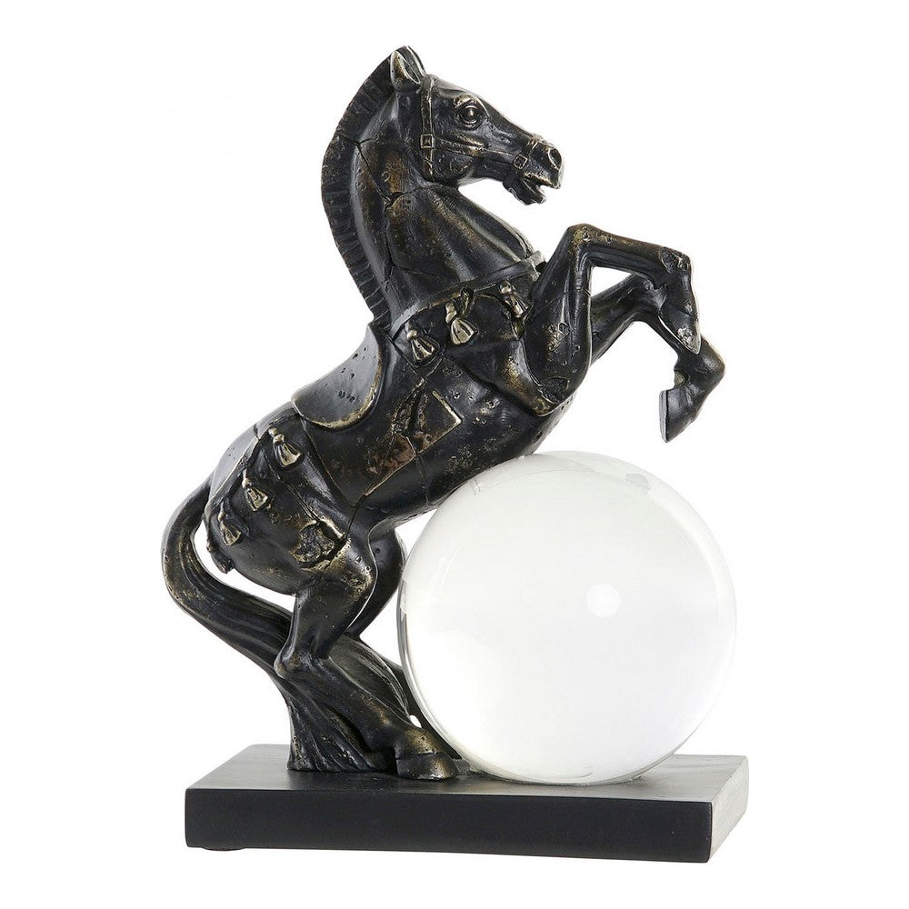Statua Decorativa DKD Home Decor Resina Vetro Cavallo (20 x 11 x 26 cm)