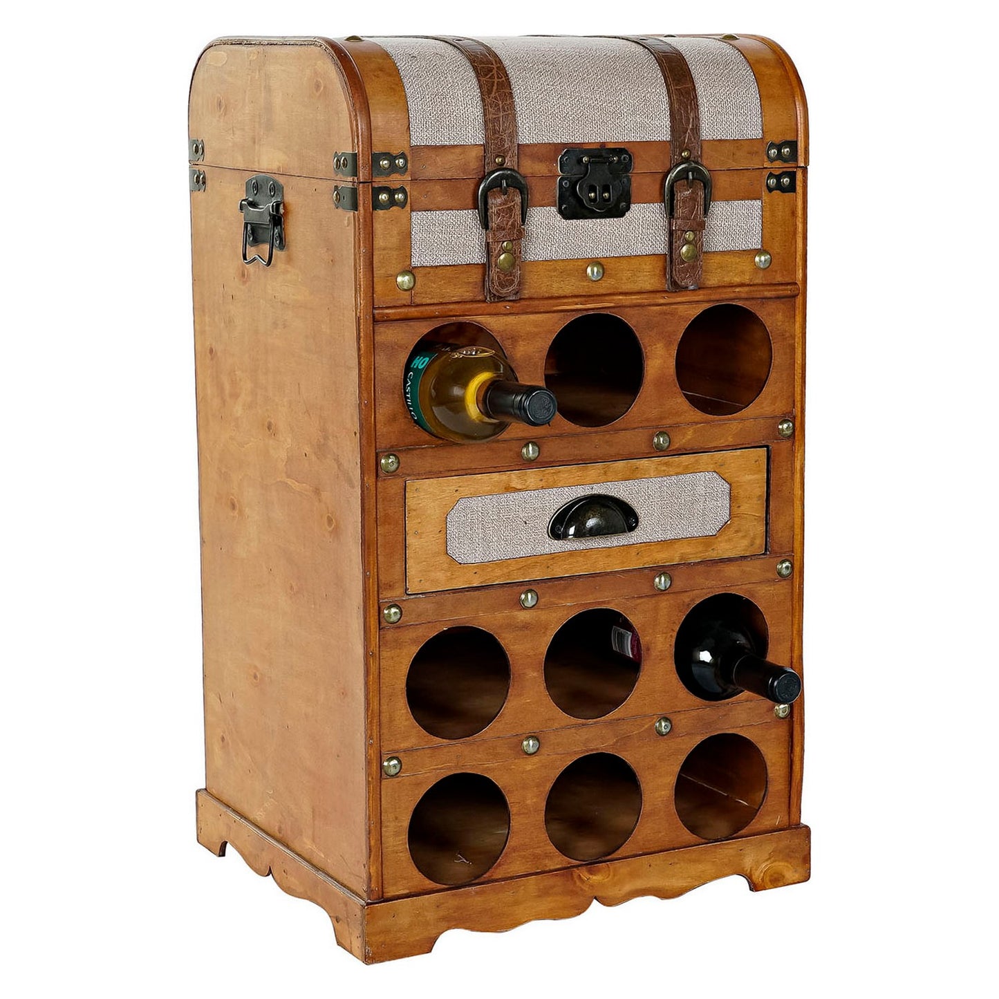 Portabottiglie DKD Home Decor Poliuretano Pioppo (41 x 36 x 71 cm)