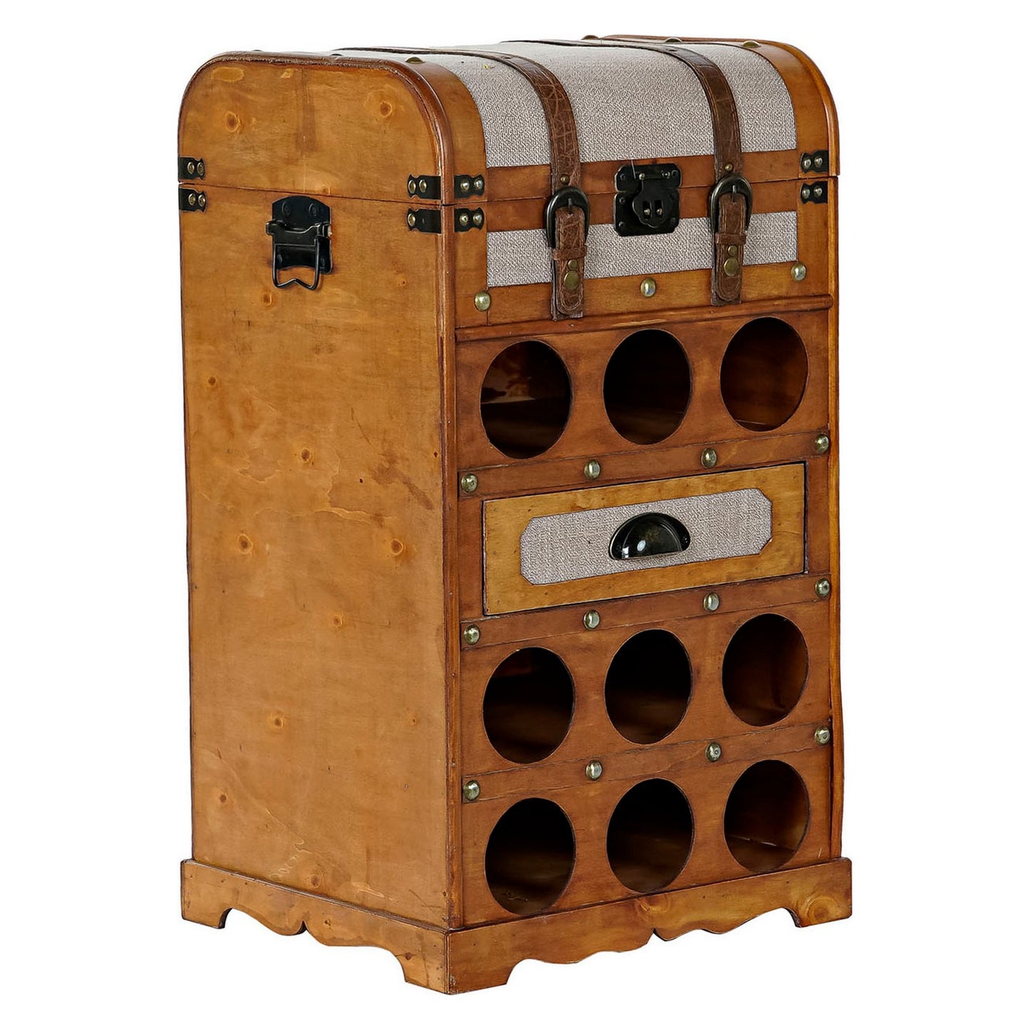 Portabottiglie DKD Home Decor Poliuretano Pioppo (41 x 36 x 71 cm)