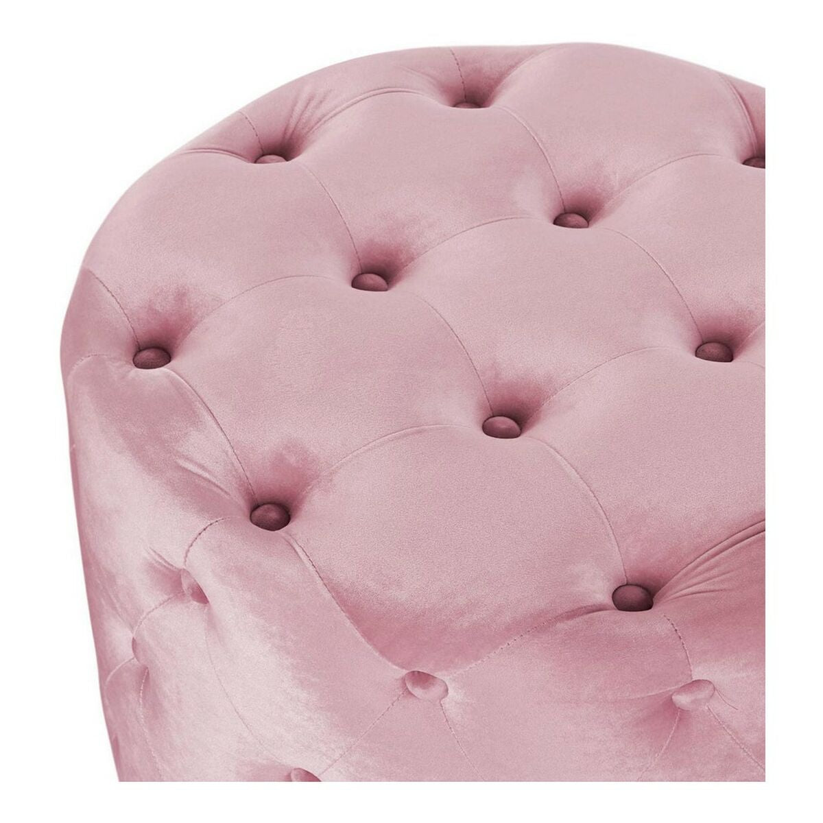 Poggiapiedi DKD Home Decor Rosa Velvet Legno MDF Glam (2 pcs)