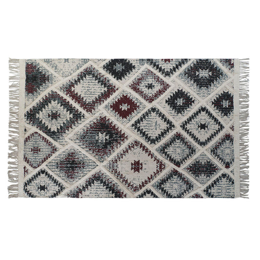 Tappeto DKD Home Decor Bianco Rosso Cotone (200 x 290 x 1 cm)