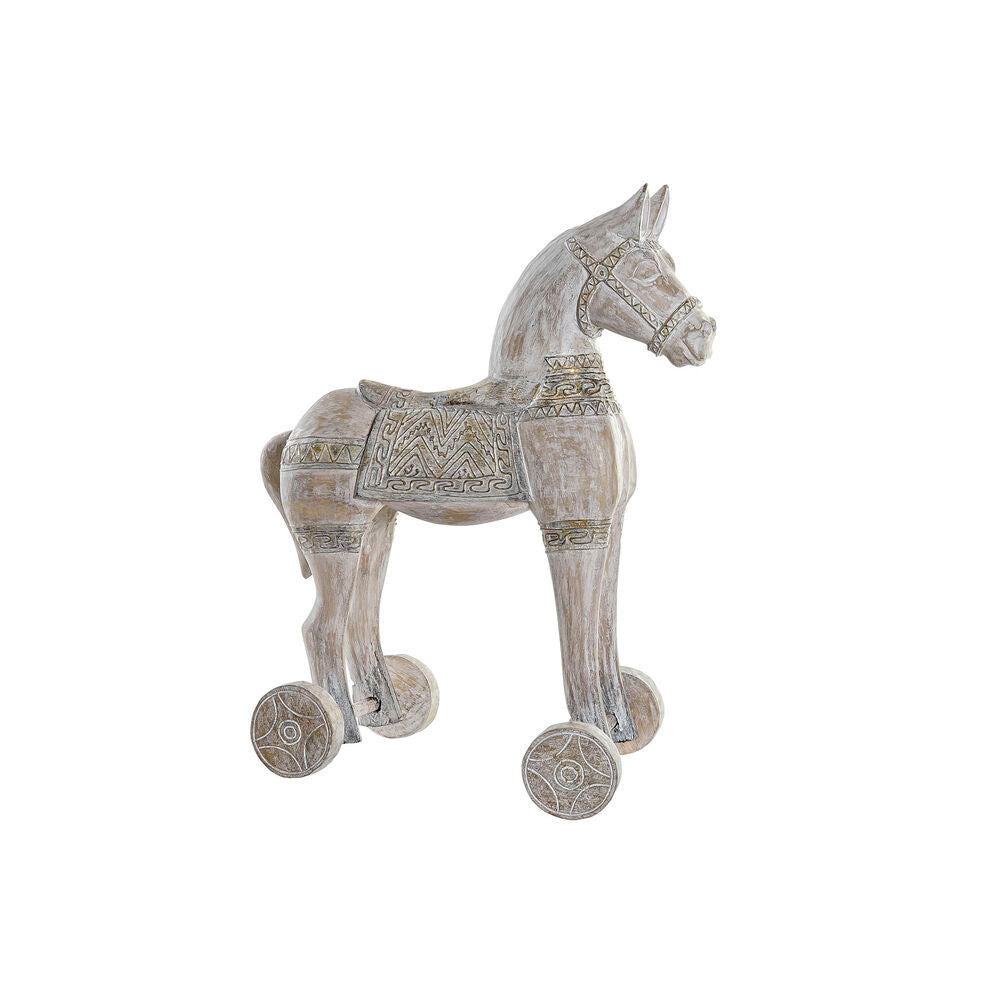 Statua Decorativa DKD Home Decor Cavallo Ferro Finitura invecchiata (42 x 22 x 49 cm)
