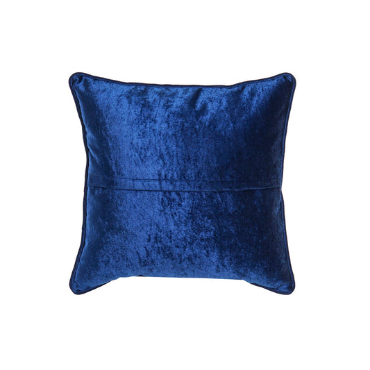 Cuscino DKD Home Decor Azzurro Poliestere Velluto Dorato (45 x 10 x 45 cm)