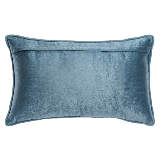 Cuscino DKD Home Decor Azzurro Poliestere Velluto Dorato (50 x 10 x 30 cm)