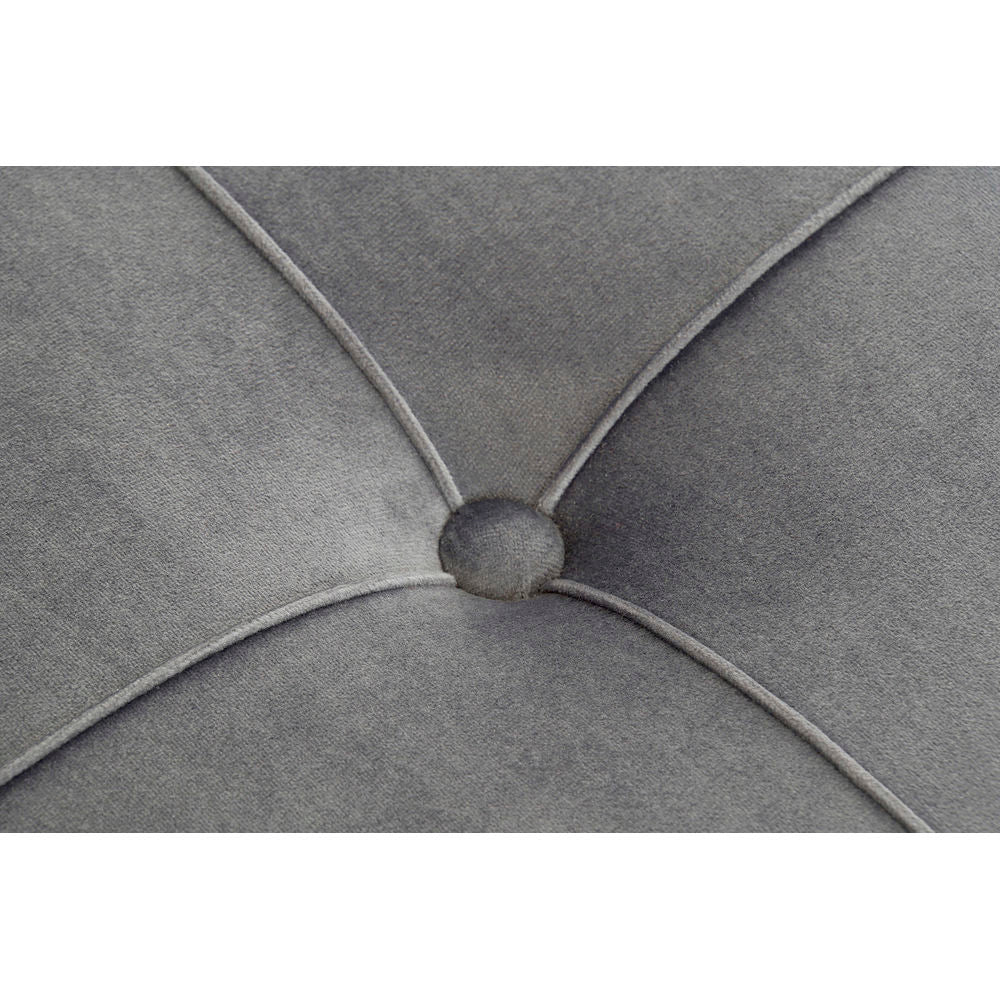Panca DKD Home Decor 8424001851041 Grigio Dorato (80 x 80 x 47 cm) (80 cm) (80 x 80 cm)