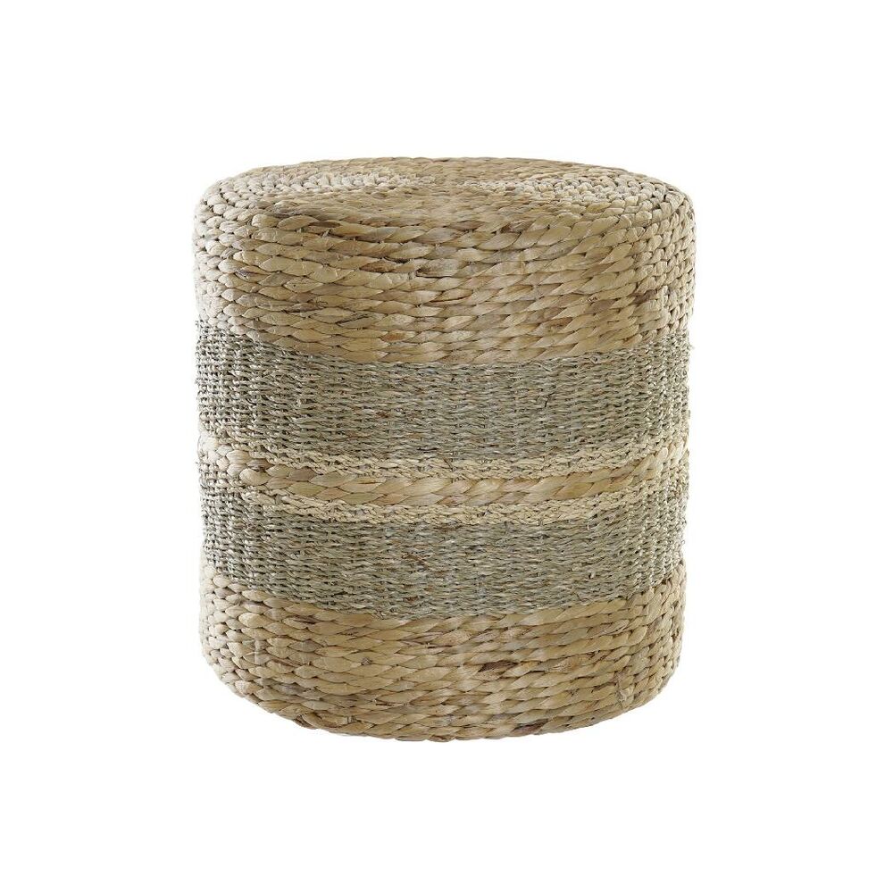 Poggiapiedi DKD Home Decor 42 x 42 x 40 cm Naturale Alluminio Boho