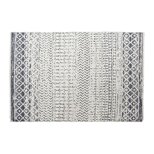 Tappeto DKD Home Decor Bianco Grigio Poliestere Cotone (160 x 230 x 1 cm)