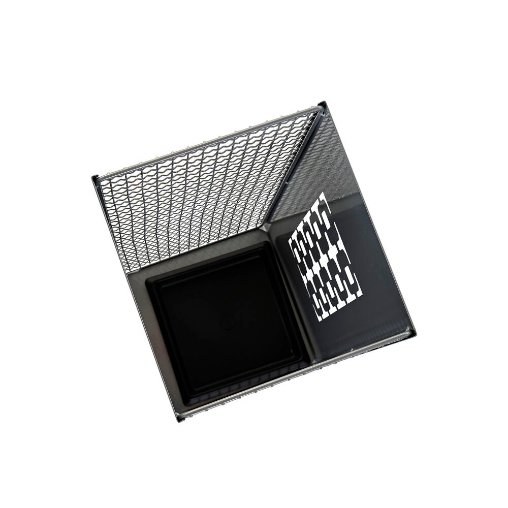 Portaombrelli DKD Home Decor Nero Grigio Metallo (19 x 19 x 47,5 cm) (2 Unità)