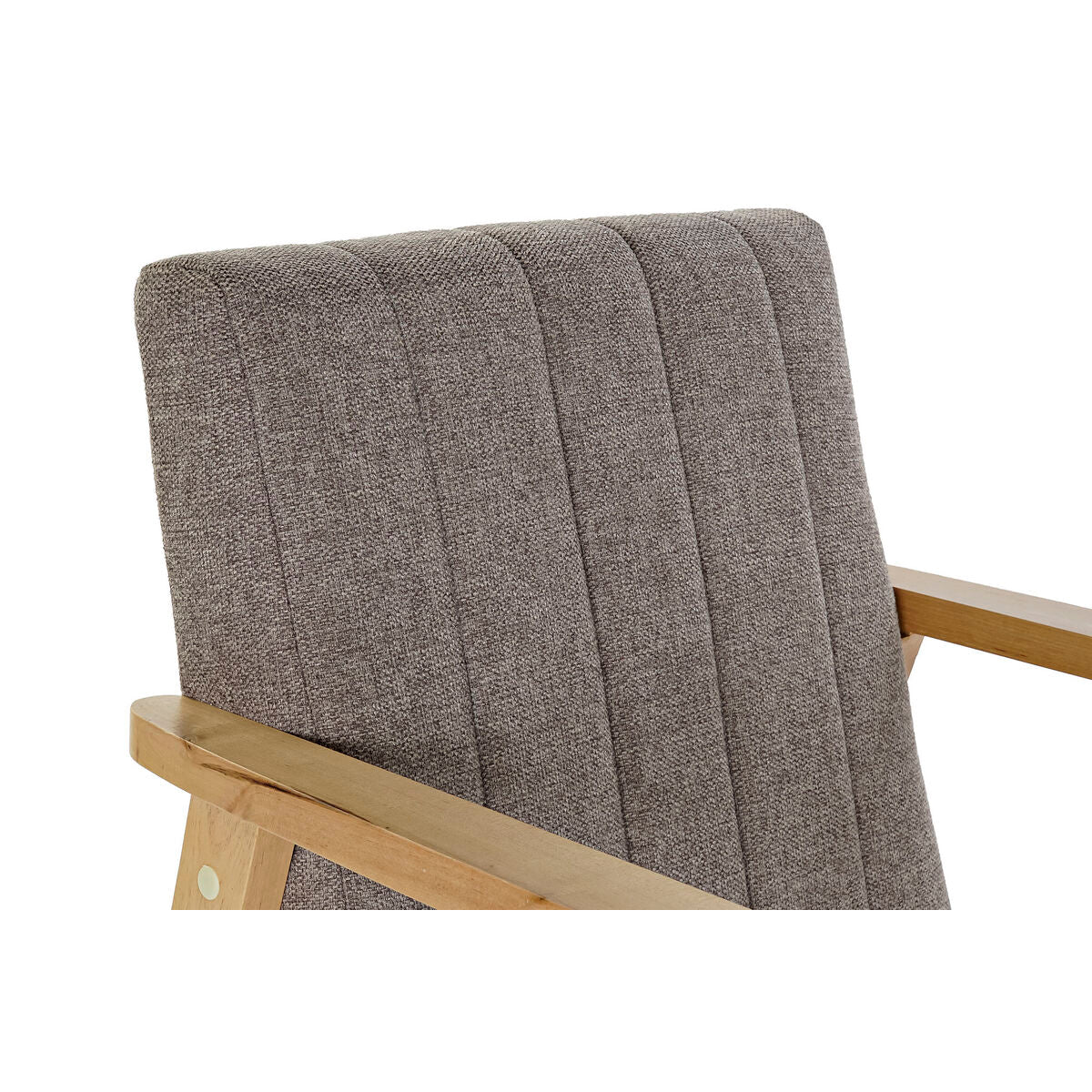 Poltrona DKD Home Decor Naturale Beige Poliestere Pino (63 x 68 x 81 cm)