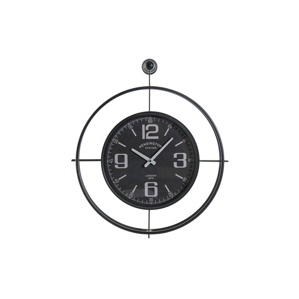 Orologio da Parete DKD Home Decor Vetro Nero Ferro (64 x 9 x 73 cm)