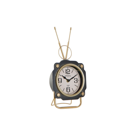 Orologio da Tavolo DKD Home Decor Vetro Nero Dorato Ferro (15.5 x 8.5 x 32 cm)