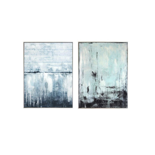 Quadro DKD Home Decor Abstract (2 pezzi) (60 x 3 x 80 cm)