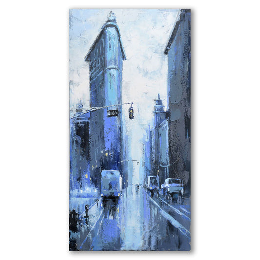 Quadro città stilizzata DKD Home Decor (60 x 3 x 120 cm) (2 pezzi)