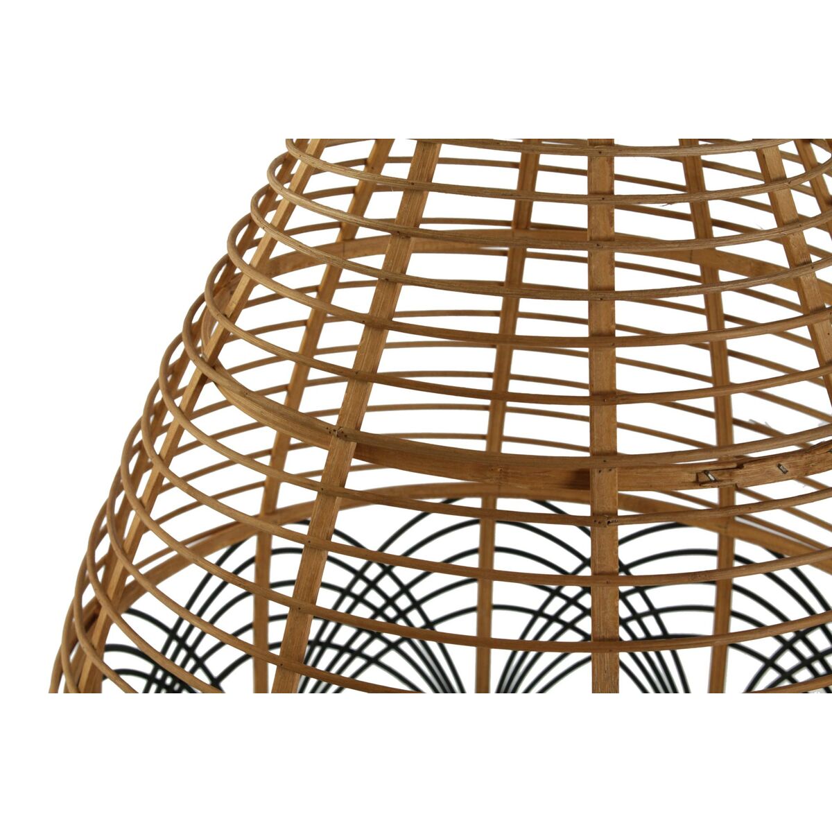 Lampadario DKD Home Decor Bicolore Rattan 50 W (45 x 45 x 60 cm)