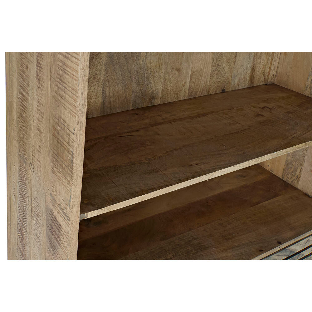 Scaffale DKD Home Decor Nero Metallo Marrone scuro Legno di mango 100 x 40 x 180 cm