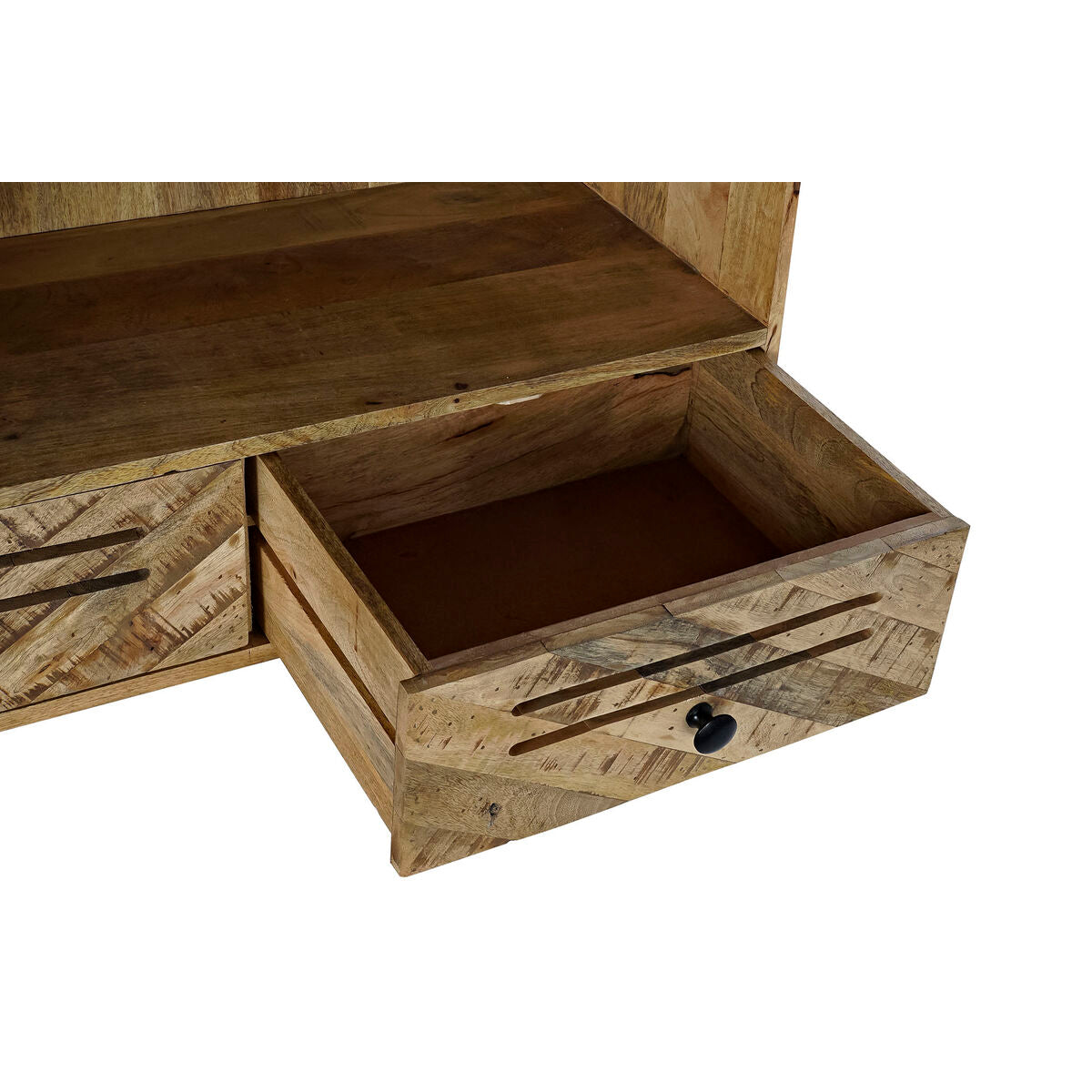Scaffale DKD Home Decor Nero Metallo Marrone scuro Legno di mango 100 x 40 x 180 cm