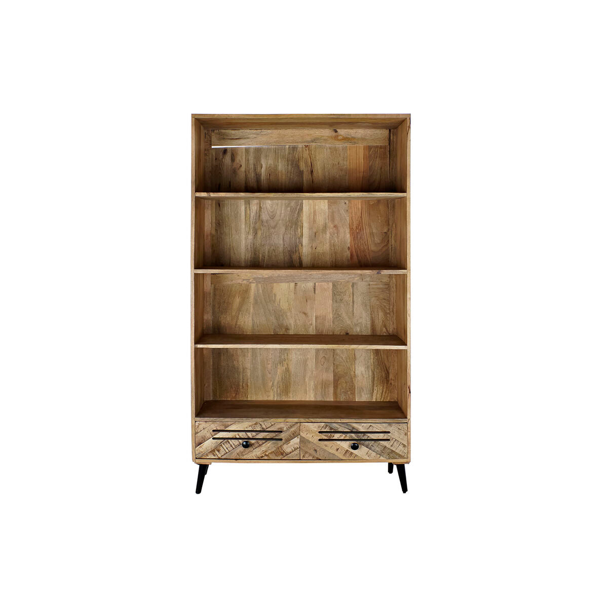 Scaffale DKD Home Decor Nero Metallo Marrone scuro Legno di mango 100 x 40 x 180 cm