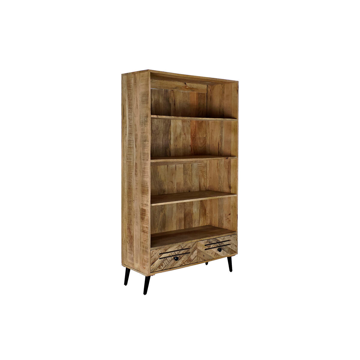 Scaffale DKD Home Decor Nero Metallo Marrone scuro Legno di mango 100 x 40 x 180 cm