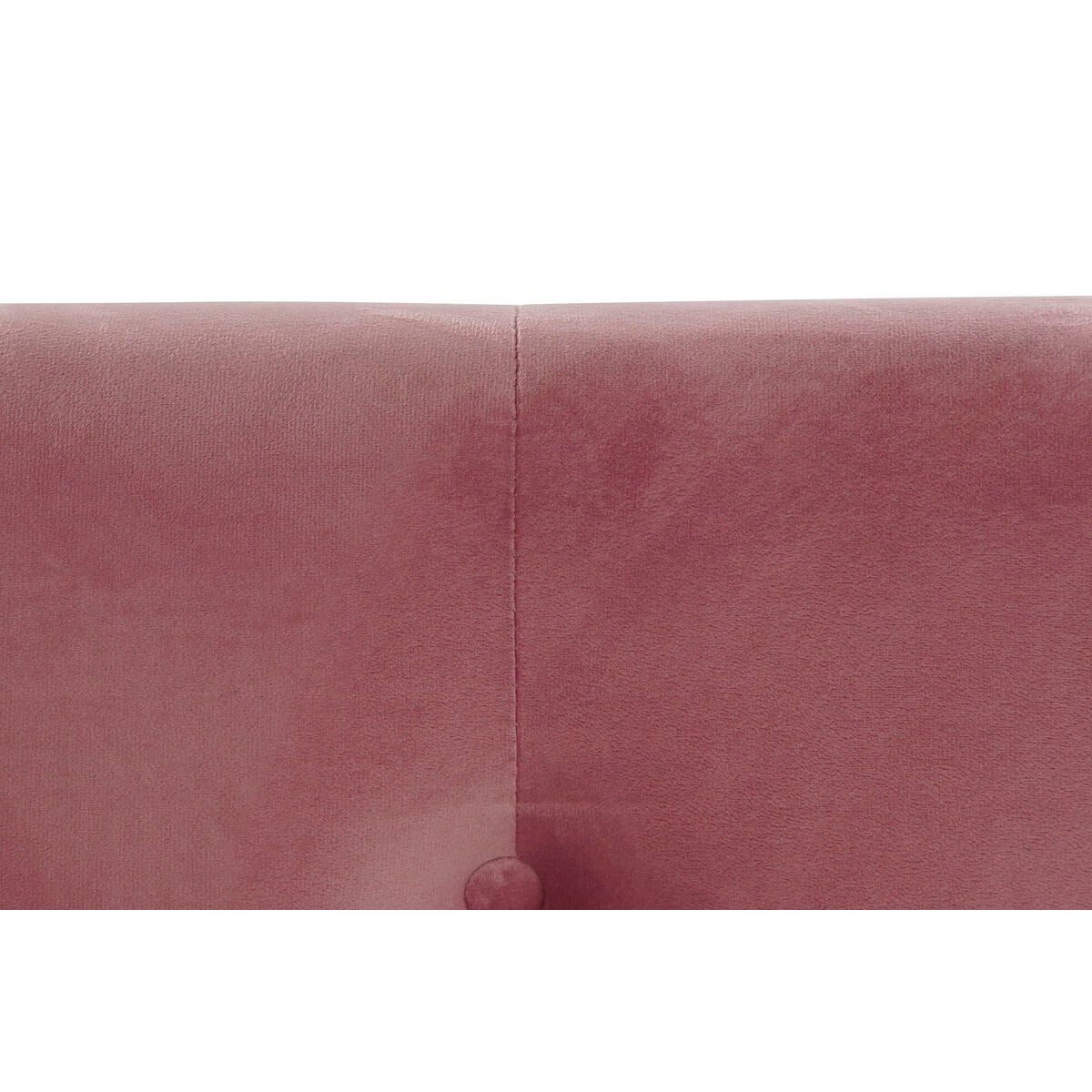 Letto DKD Home Decor Rosa Metallo Legno Poliestere Alluminio (187 x 210 x 137 cm)