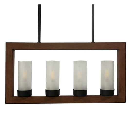 Lampadario DKD Home Decor Marrone Alluminio Vetro (52 x 6 x 26 cm)