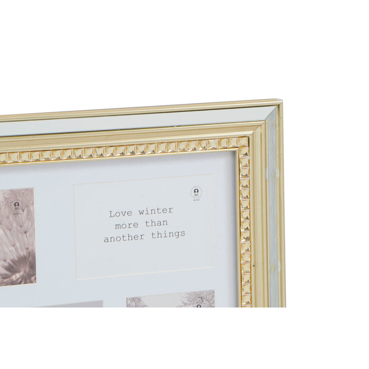 Cornice Portafoto DKD Home Decor Luxury Argentato Dorato Tradizionale (46,5 x 2 x 40 cm) (2 Unità)