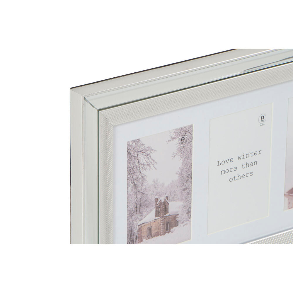 Cornice Portafoto DKD Home Decor Argentato Dorato Tradizionale (47 x 2 x 29 cm) (2 Unità)