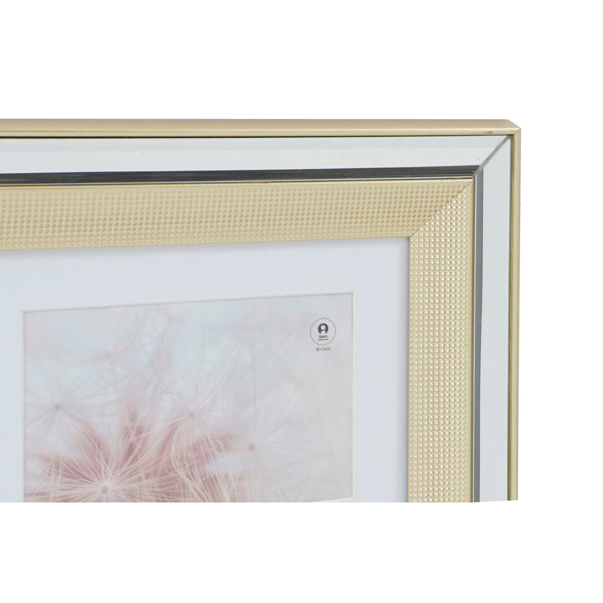 Cornice Portafoto DKD Home Decor Argentato Dorato Tradizionale (47 x 2 x 40 cm) (2 Unità)