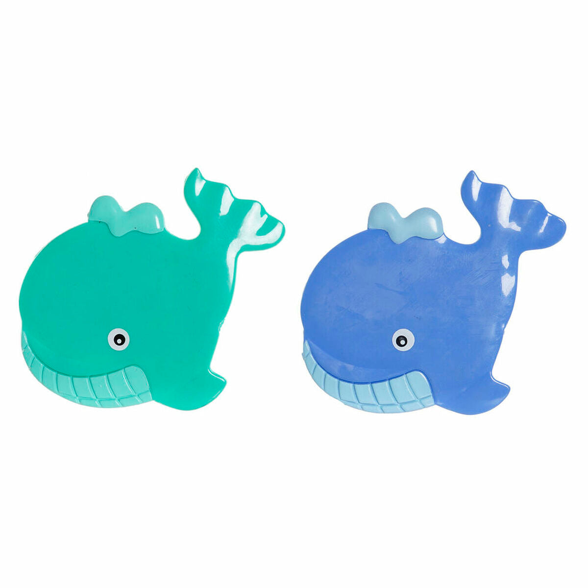 Tappeto da bagno DKD Home Decor 11,5 x 1 x 10 cm Azzurro Turchese Per bambini PVC 10 cm (2 Unità)