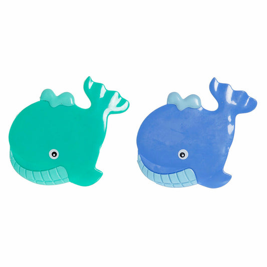 Tappeto da bagno DKD Home Decor 11,5 x 1 x 10 cm Azzurro Turchese Per bambini PVC 10 cm (2 Unità)