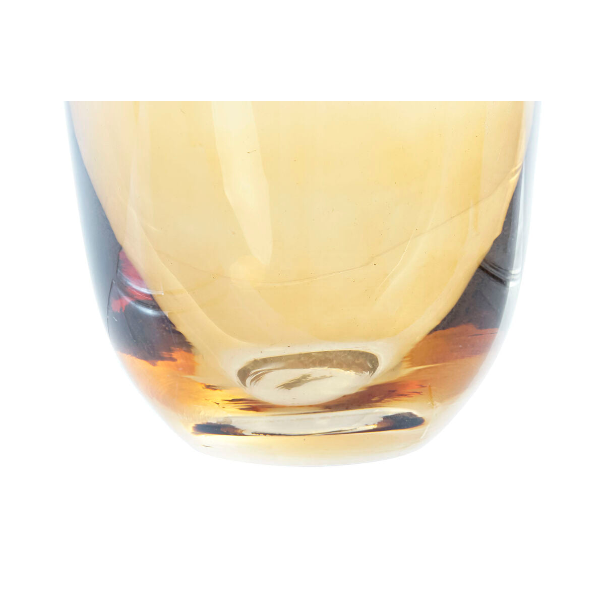 Vaso DKD Home Decor Cristallo Ambra Moderno (10 x 10 x 14 cm)