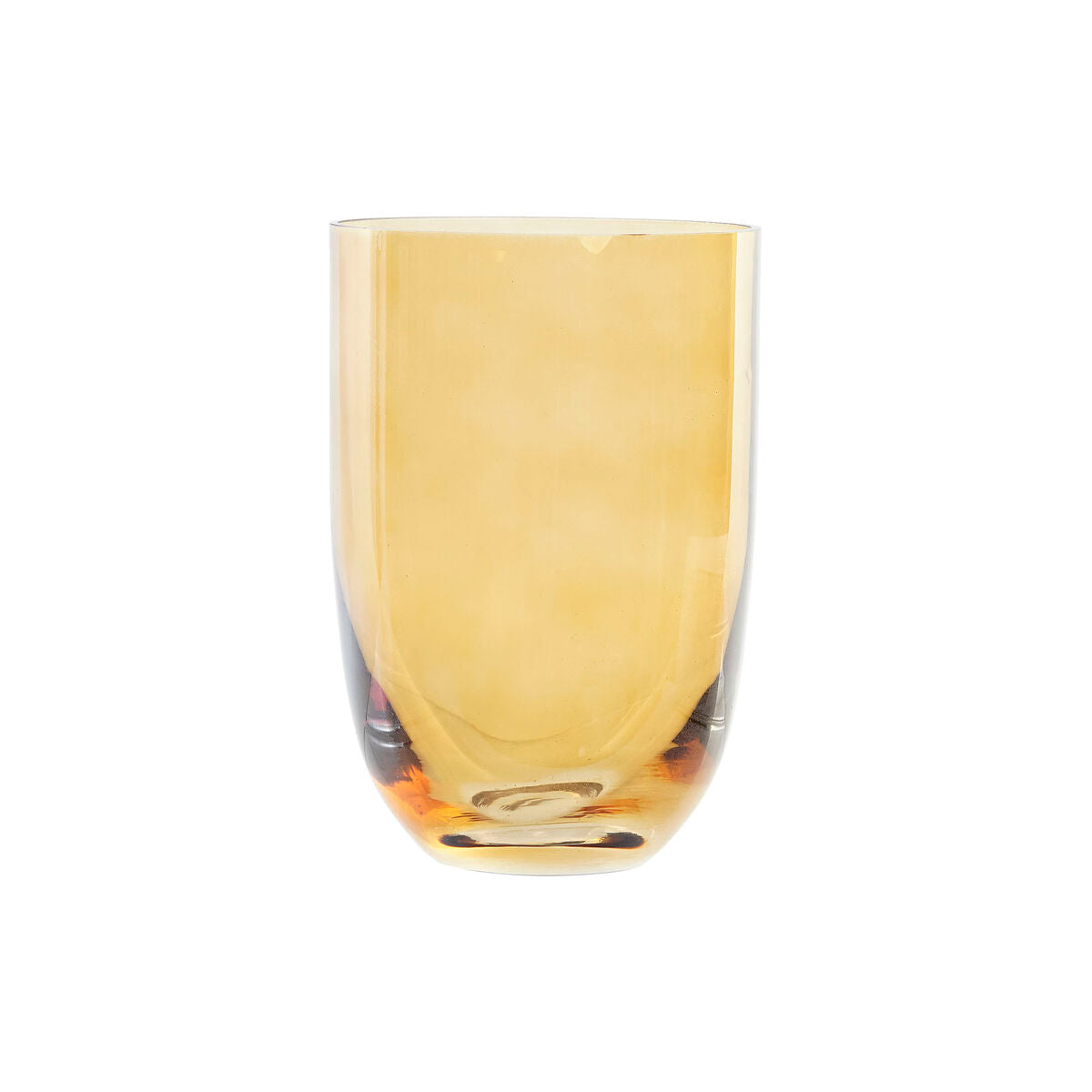 Vaso DKD Home Decor Cristallo Ambra Moderno (10 x 10 x 14 cm)