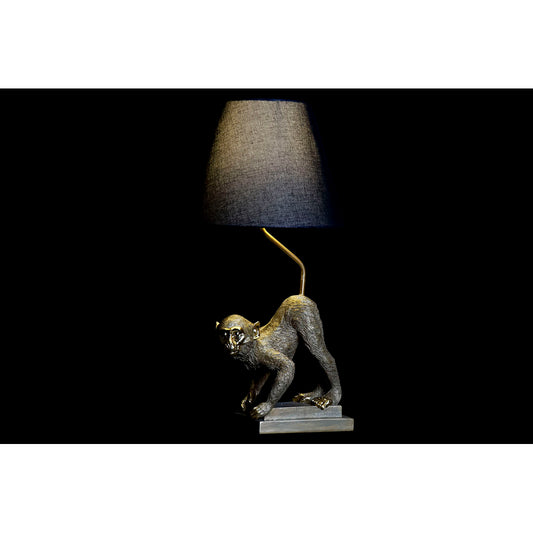 Lampada da tavolo DKD Home Decor Nero Beige Dorato Metallo Resina Scimmia (32.5 x 30 x 60 cm) (2 pezzi)