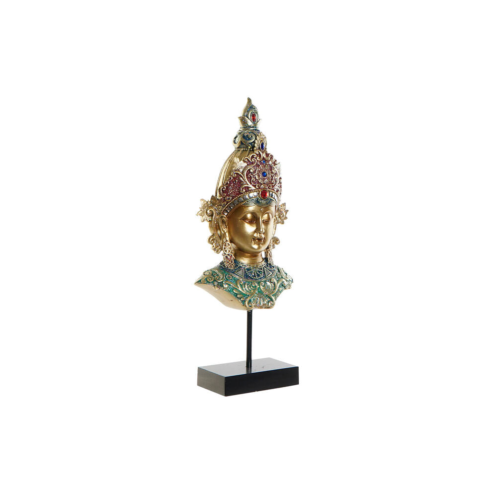 Statua Decorativa DKD Home Decor Dorato Metallo Buddha Resina (15 x 7 x 38 cm)
