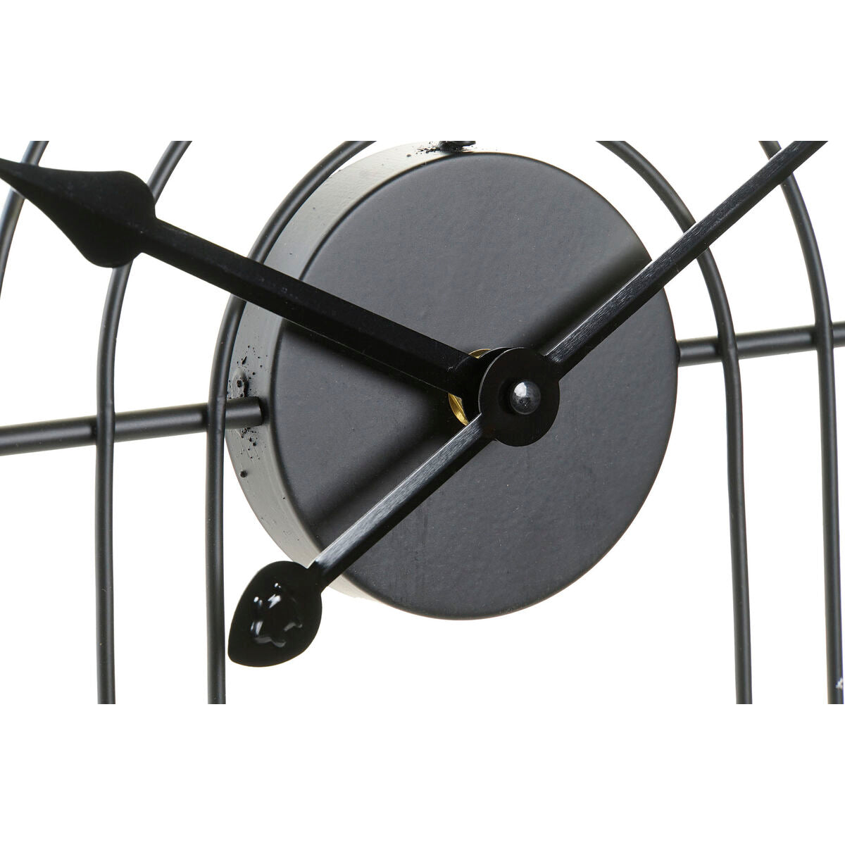 Orologio da Parete DKD Home Decor Nero Dorato Metallo (45 x 3 x 45 cm)